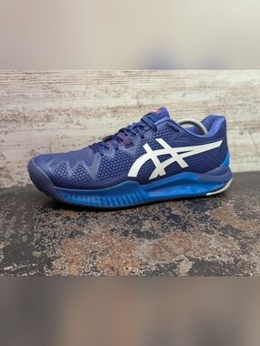 Mens Asics Gel Resolution 8 Tennis Shoes Sz 8.5 Used 1041A079 Pickleball